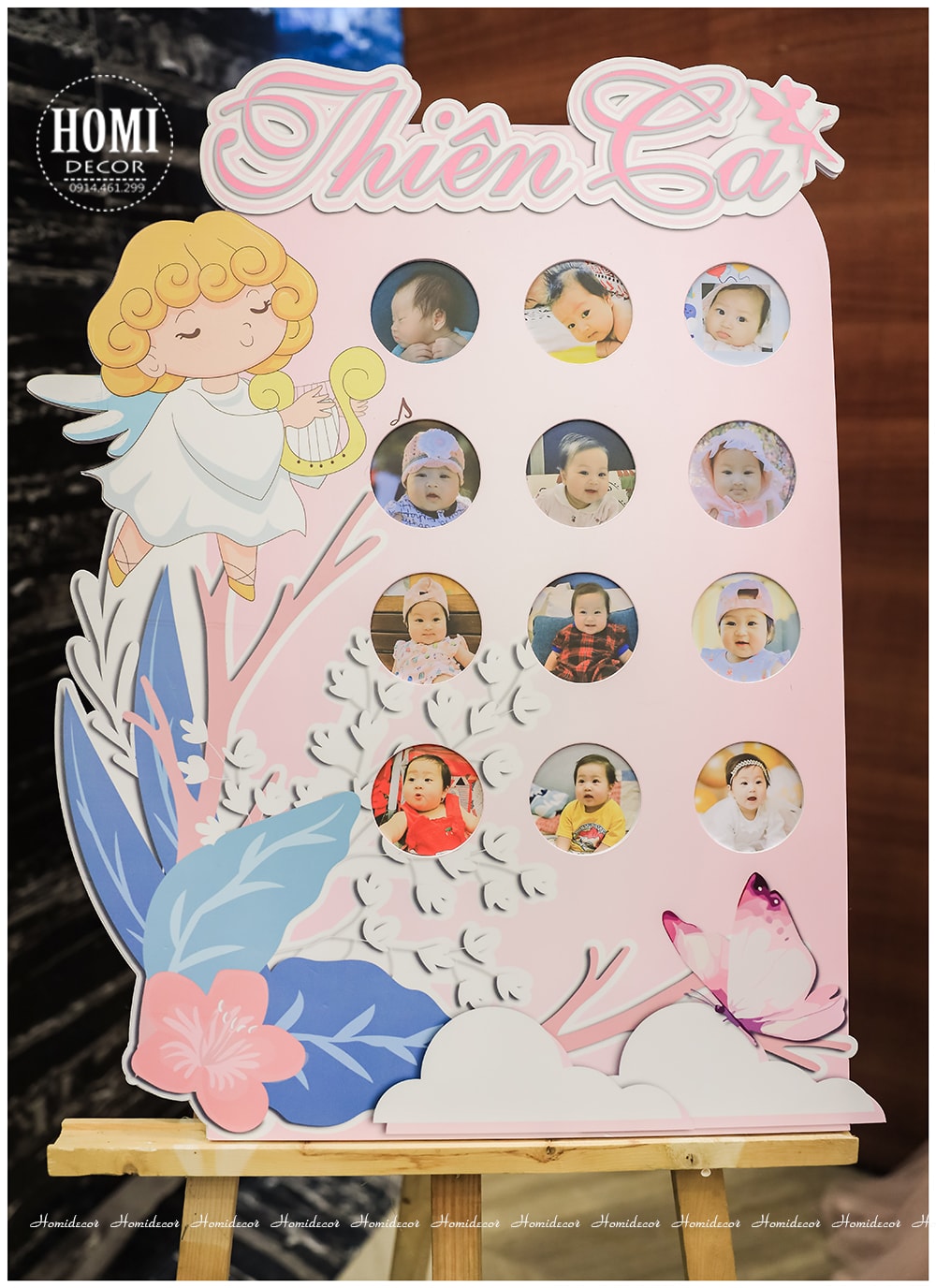Trang trí sinh nhật cho bé gái chủ đề thiên thần - The Little Angel
