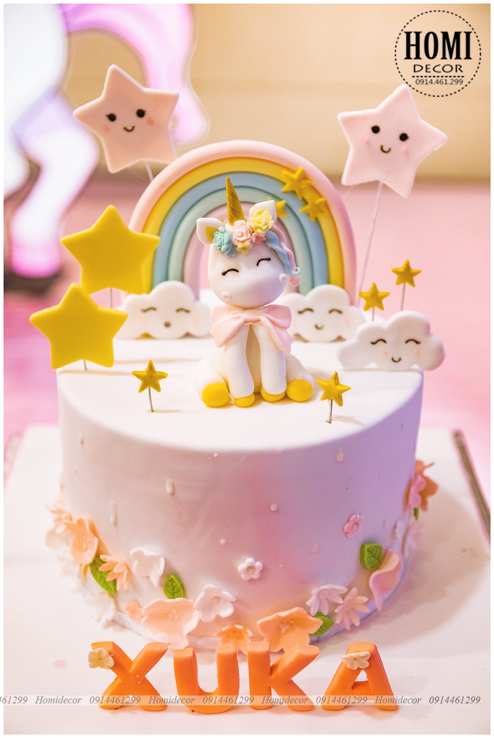 Trang trí sinh nhật cho bé chủ đề unicorn