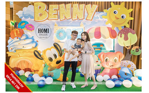 Hotmom Thanh Trần tổ chức tiệc sinh nhật cho bé Benny
